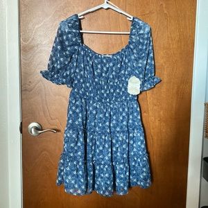 Altar’d State Blue Floral Dress